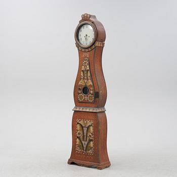 A Swedish provincial painted longcase-clock, dated 1847.