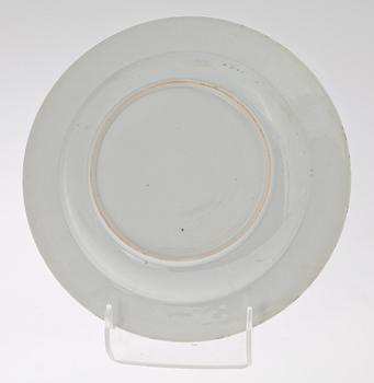 TALLRIKAR, 3 st, SKÅL samt SKÅLFAT, 4 st, porslin. Kina, bl a 1700-tal.