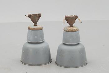 INDUSTRILAMPOR, 2 st, 1900-tal.
