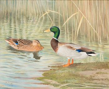 Matti Karppanen, olja på duk, signerad och daterad 1946.