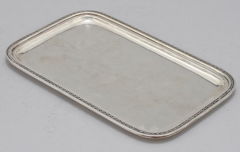 KAFFESERVIS, 4 delar, silver, Eric Råström, C G Råström Stockholm, 1947 samt 1948. Vikt 1 690 g.