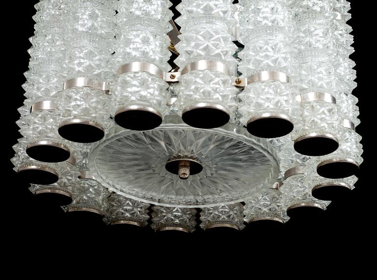 TAKLAMPA, etikettsmärkt konsthantverk Tyringe, h 60.