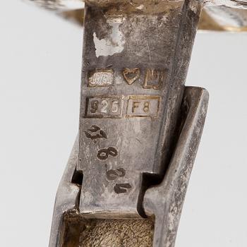 Björn Weckström, cufflinks, "Scenery on Luna", silver, Lapponia 1983.