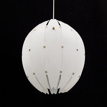 Hans Bergström, a Swedish Modern ceiling light, model no 57, Atelje Lyktan, 1940's/50's.
