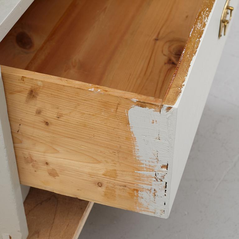 A painted wardrobe, early 20th Century.