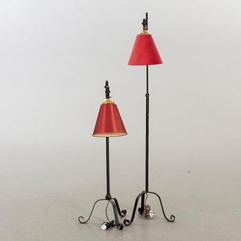 GOLVLAMPOR 2 st, 1940-tal.