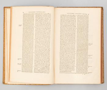 BOOK, Epitome to Dio Cassius, Estienne, 1592.