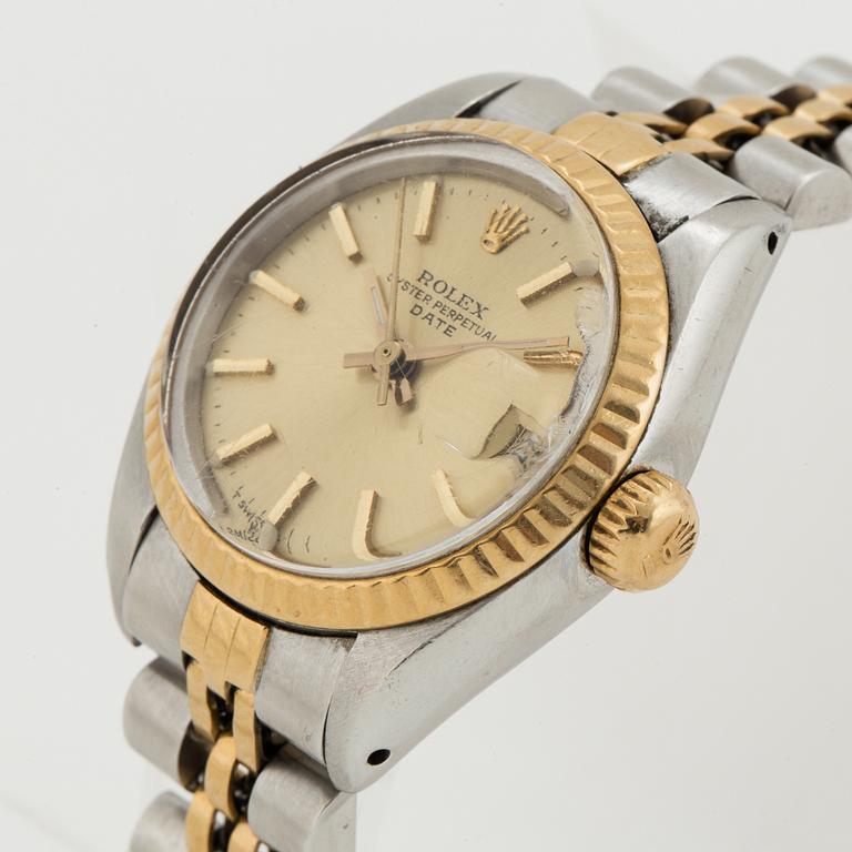 ROLEX, Oyster Perpetual, Date, wristwatch, 26 mm,