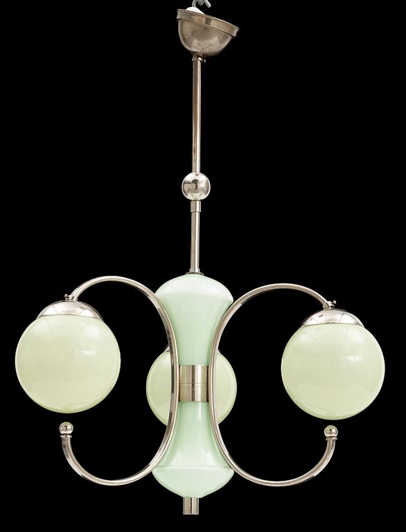 TAKLAMPA, art deco, 1930-tal. H 75.