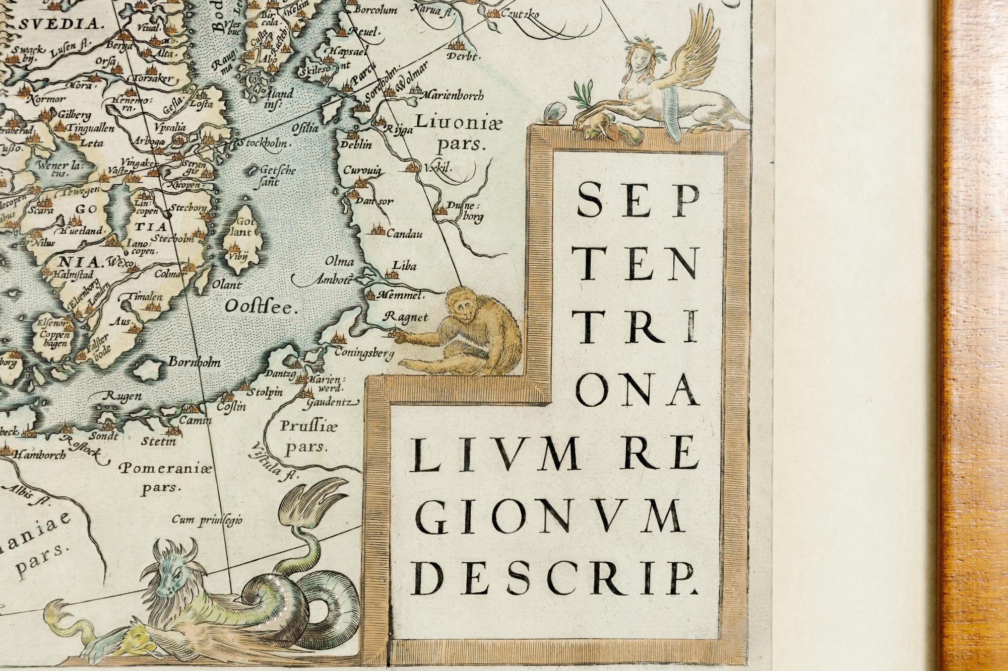 Abraham Ortelius, "Septentrionalium Regionum Descrip".