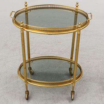 TWO SERVERING TROLLEYS, second half of the 20th century.