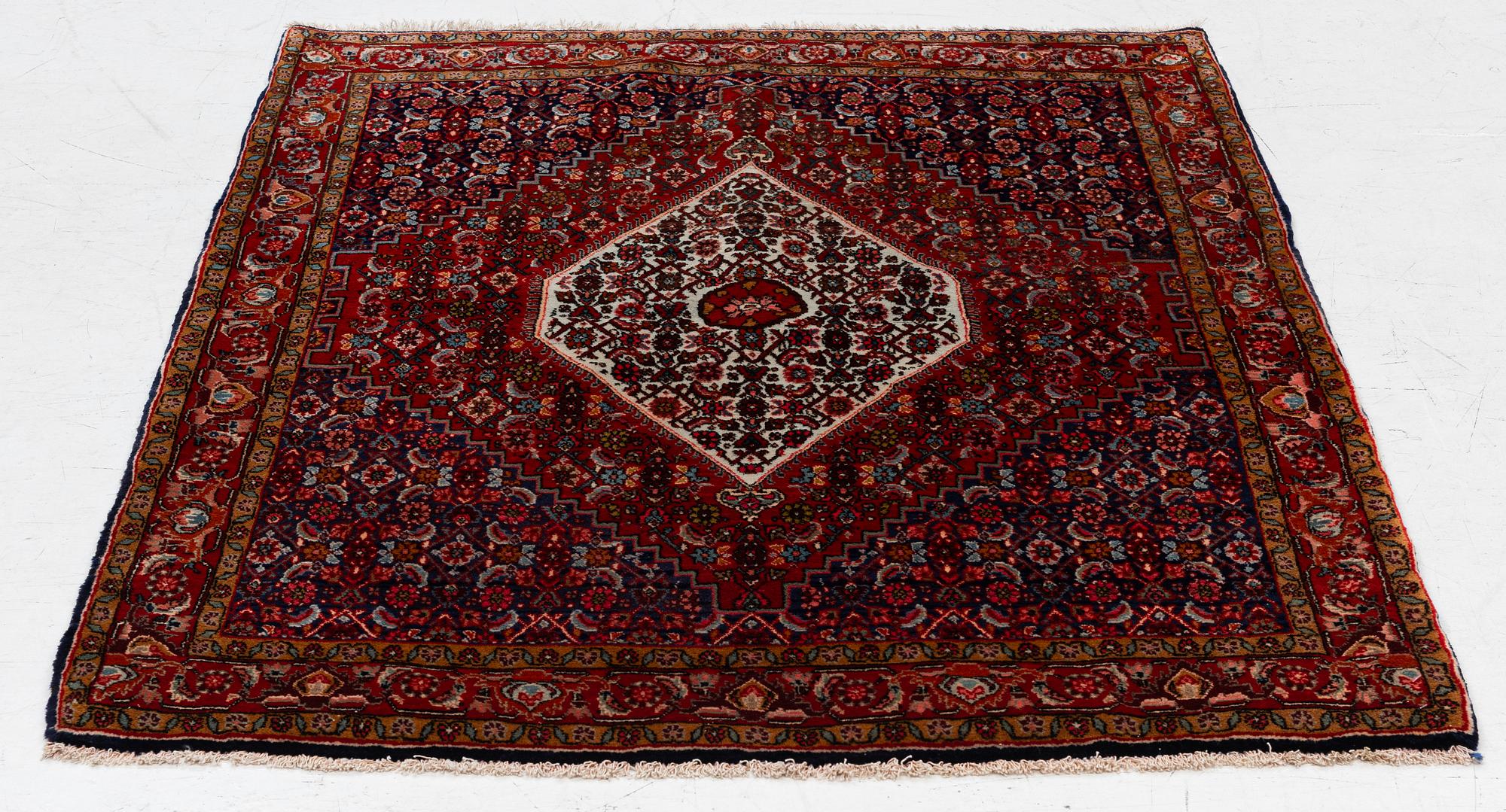 Rug, probably antique Bidjar, approx. 165 x 122 cm.