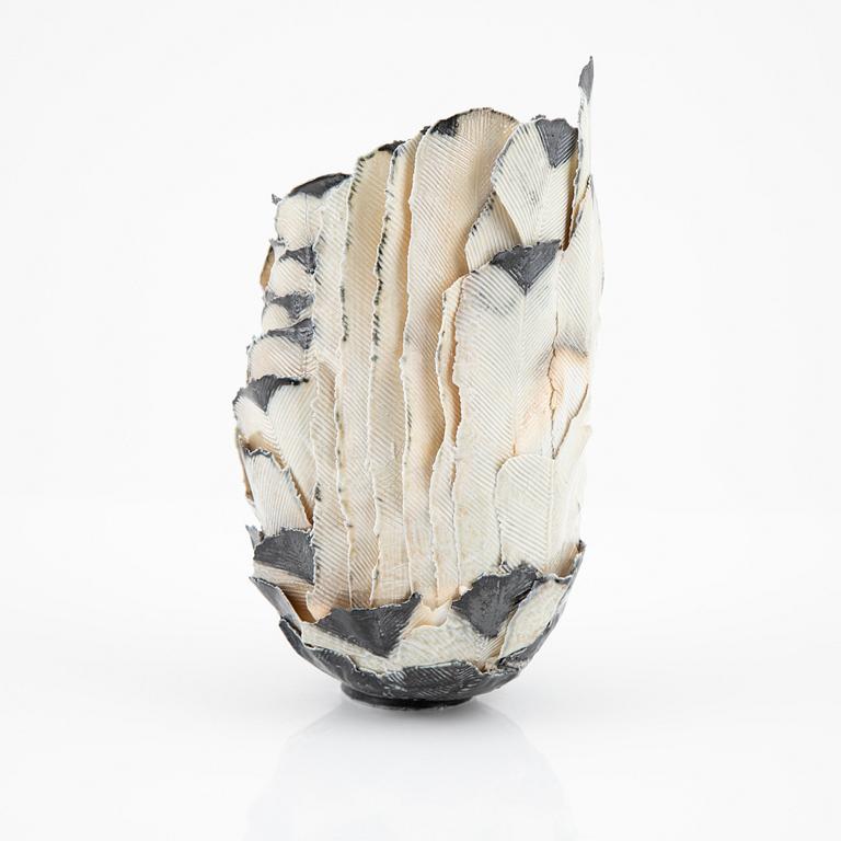 Jane Reumert, a stoneware vas, Copenhagen, Denmark, signed Jane and dated 96.