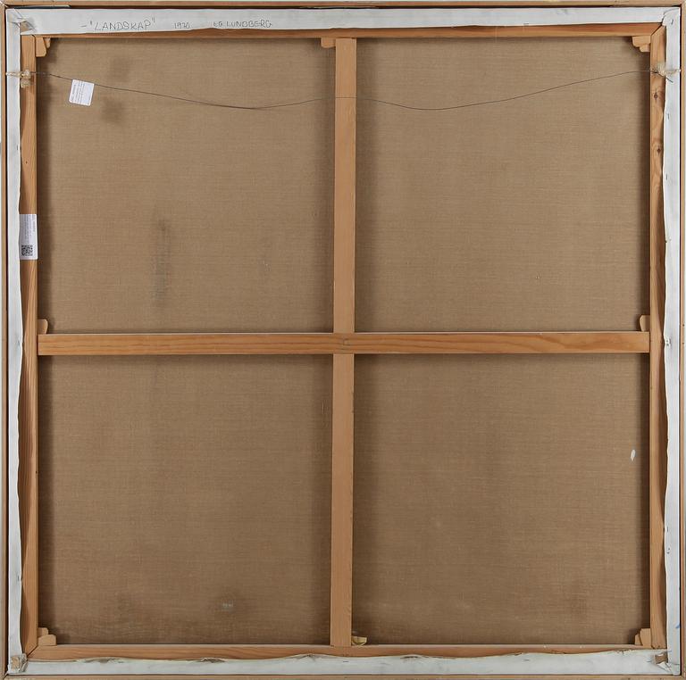 LG LUNDBERG, olja och blandteknik på duk. Signerad och daterad 1970 a tergo.