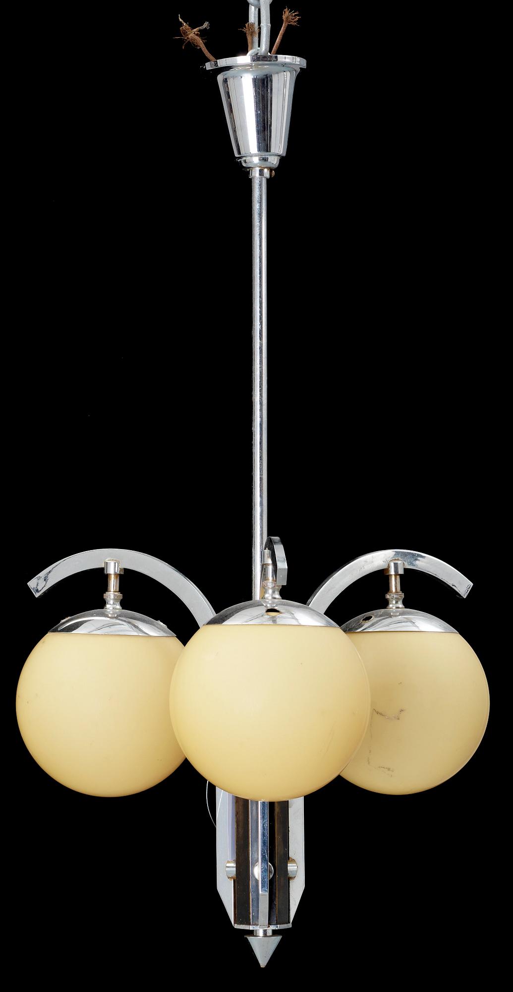 TAKLAMPA, art deco, 1930-tal. H 69.