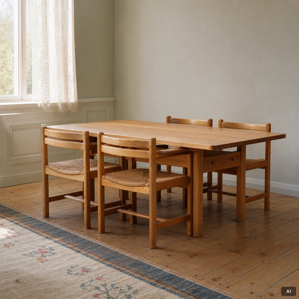 Børge Mogensen, dining group, 5 pieces, "Asserbo", Karl Andersson & Söner.