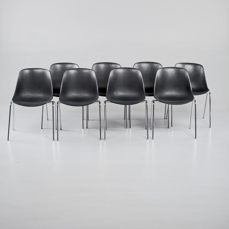 STOLAR, 8 st, "Polaris" Eero Aarnio, formgiven 1966.