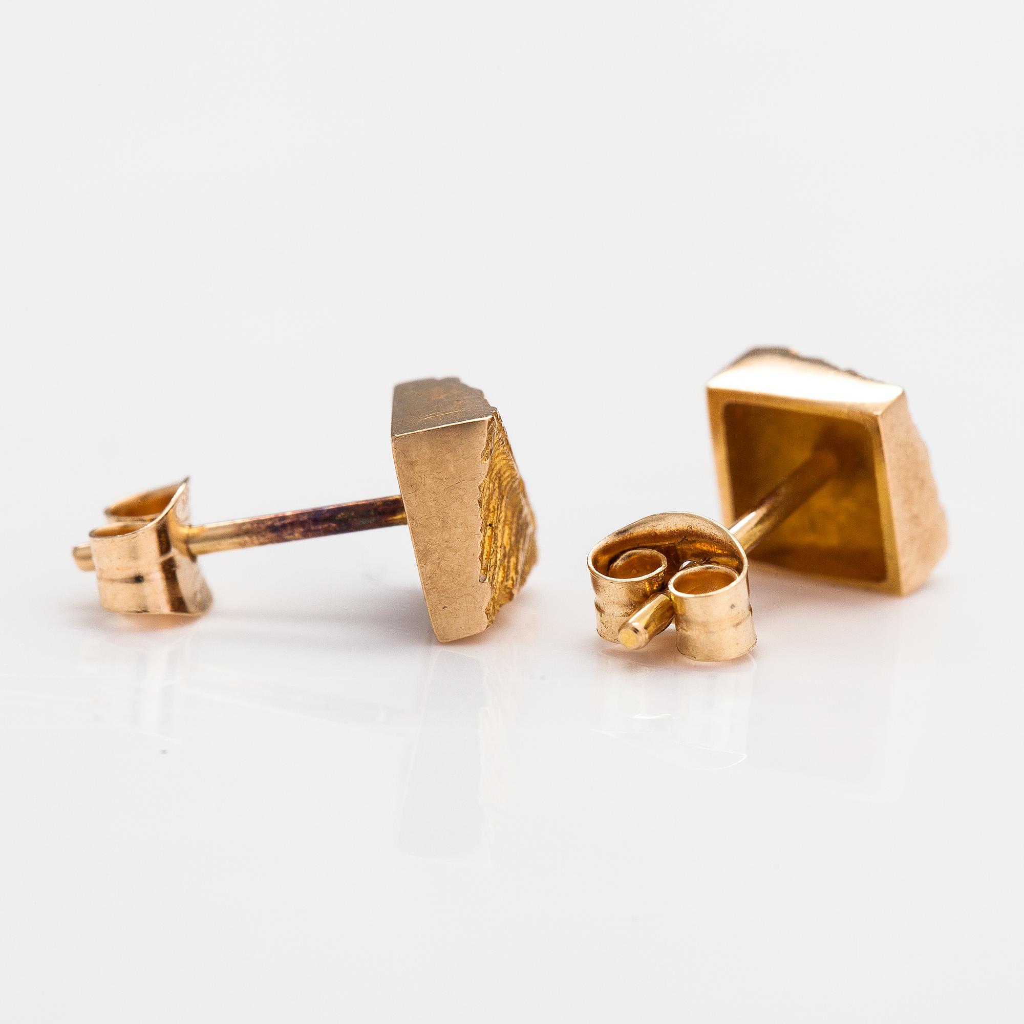 Björn Weckström, Korvakorupari "Pikkuterät", 14K kultaa. Lapponia.