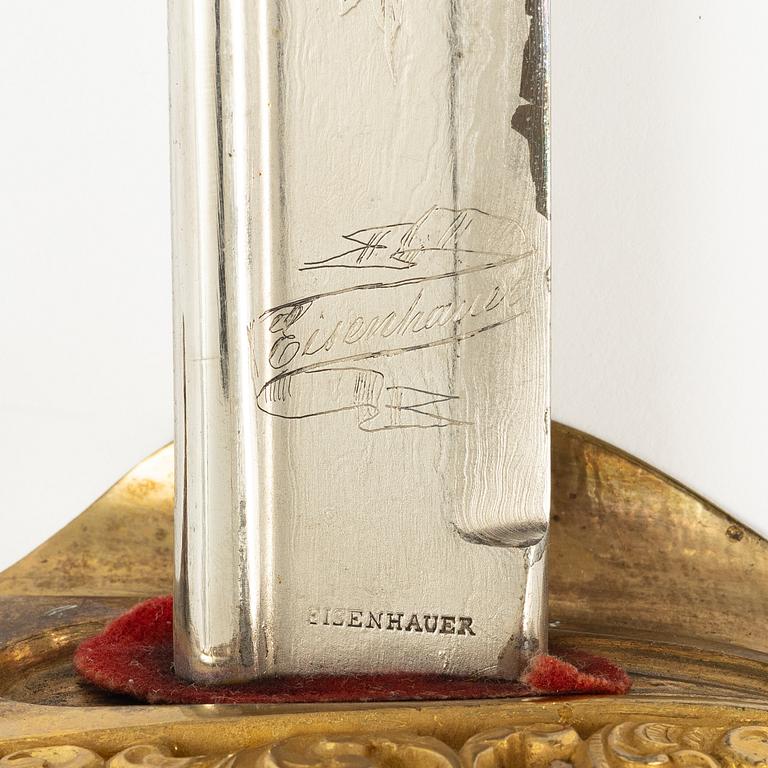 Sabel, svensk, m/1859 för infanteriofficer, med balja.