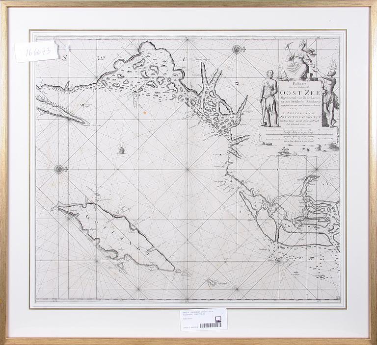 JOHANNES VAN KEULEN, kopparstick, 1600/1700-tal.