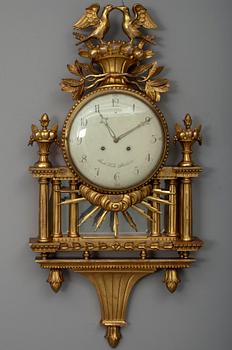 VÄGGUR, Jacob Kock, hovurmakare i Stockholm, verksam 1762-1803.