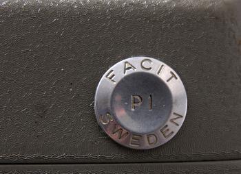 SKRIVMASKIN, Facit Sweden, 1900-tal.