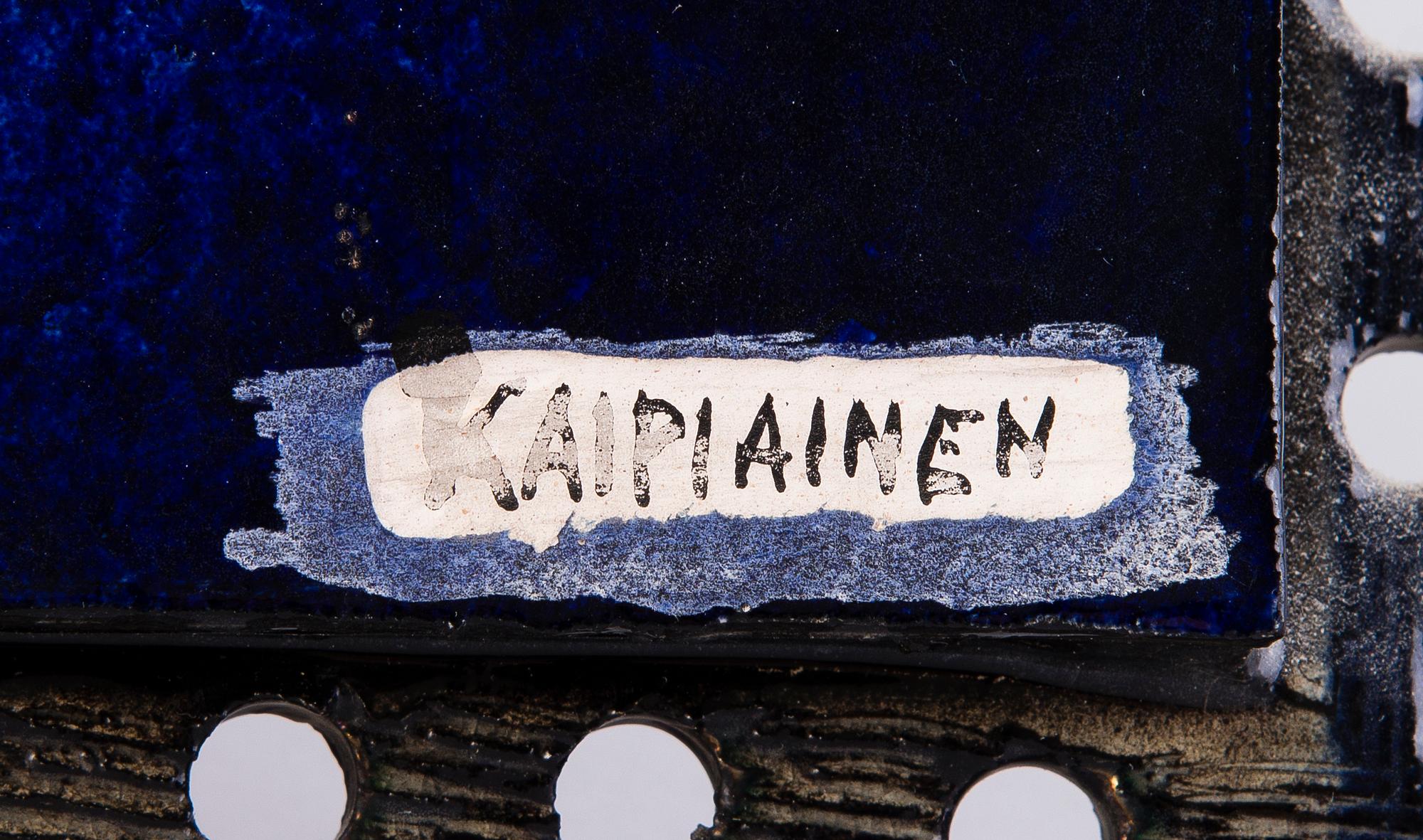 Birger Kaipiainen, A stoneware relief signed Kaipiainen.