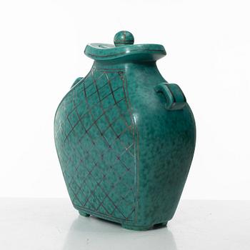 Wilhelm Kåge, a lidded 'Argenta' vase, Gustavsberg.