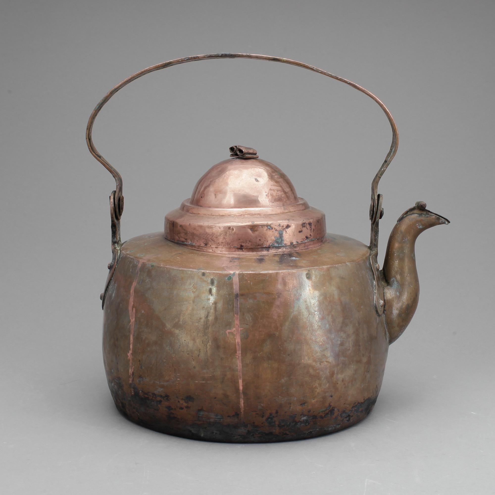 KAFFEPANNA, koppar, omkring 1800.