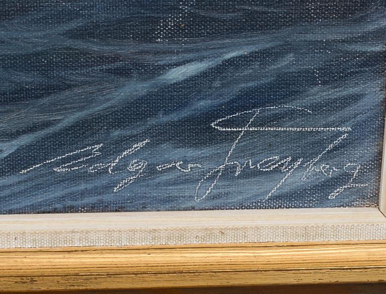 EDGAR FREYBERG, olja på duk, signerad.