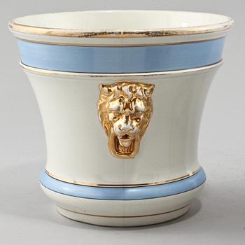 YTTERFODER, ett par, flintgods, Rörstrand, 1800-talets andra hälft.