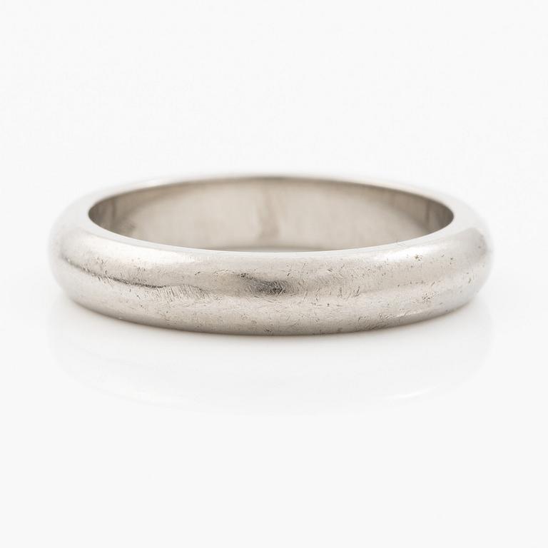 Cartier, ring, wedding band, platinum.