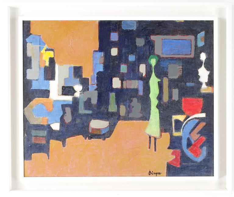BIRGER BIRGER-ERICSON, olja på duk uppklistrad på pannå, signerad.