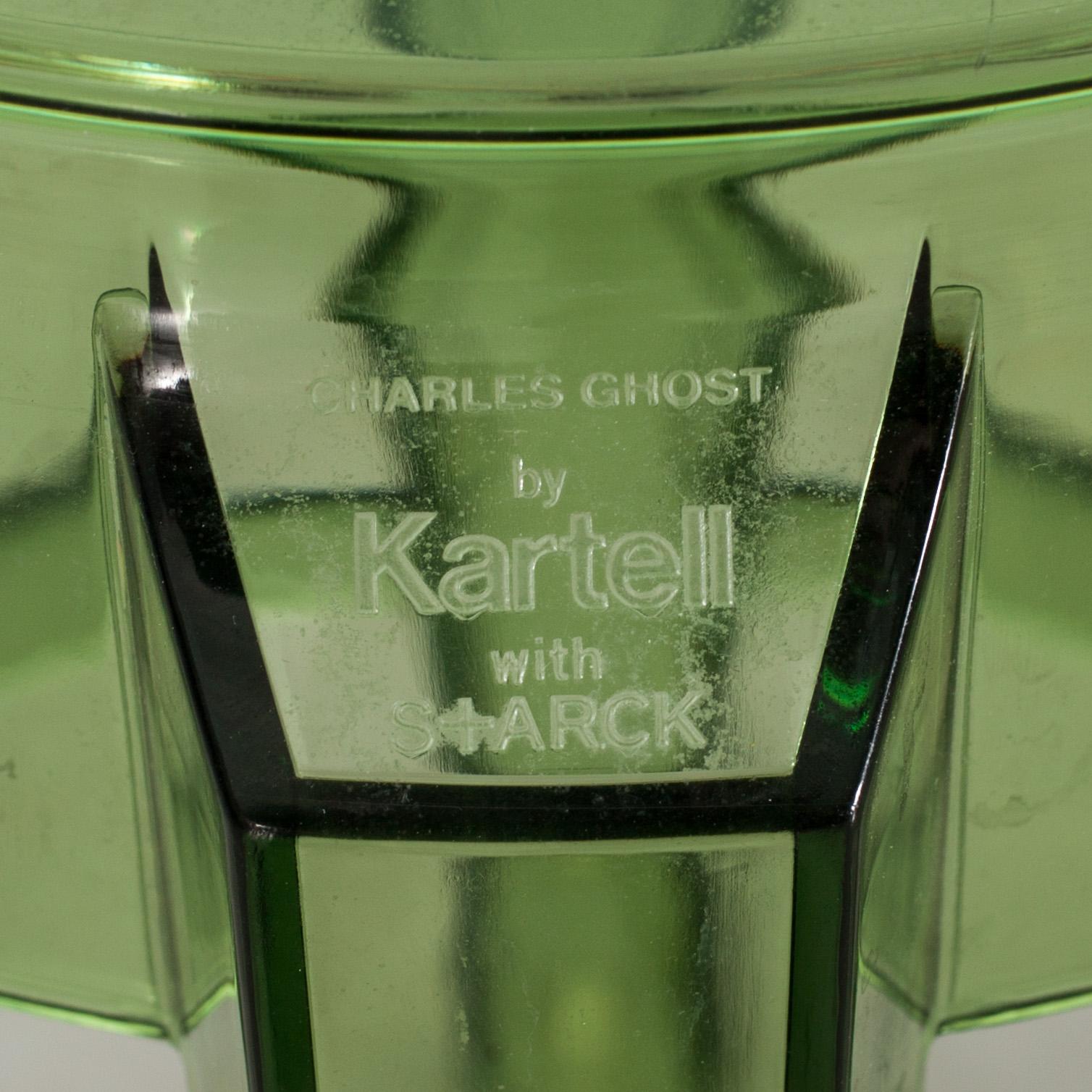 BARPALLAR, ett par. "Charles Ghost". Philippe Starck för Kartell.