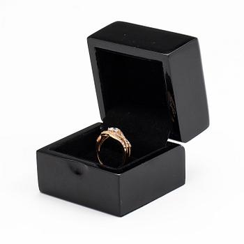 SORMUS, 14K kultaa, briljanttihiottuja timantteja n. 1.31 ct yht.