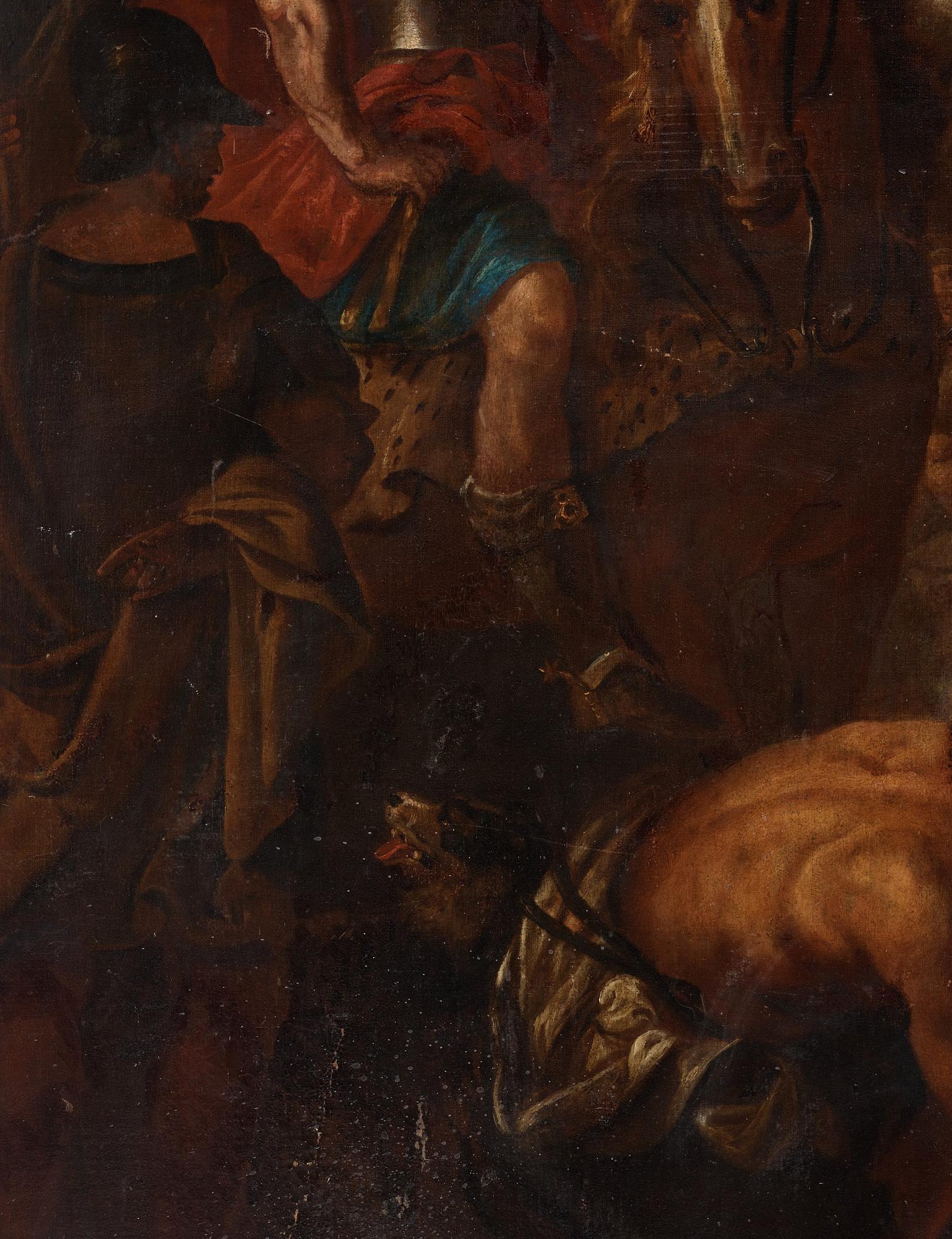 Anton (Antoni) Goubau, tillskriven, Antik scen med Alexander den store.