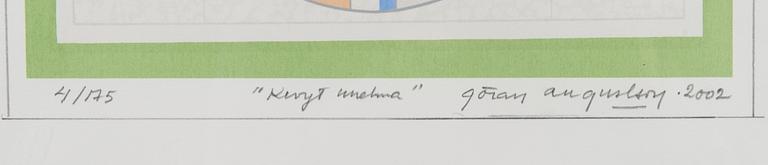 GÖRAN AUGUSTSON, serigrafi, signerad, daterad 2002 och numrerad 4/175.