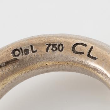 Charlotte Lynggaard, Ole Lynggaard, "Love ring", 18K white gold with brilliant-cut diamonds.