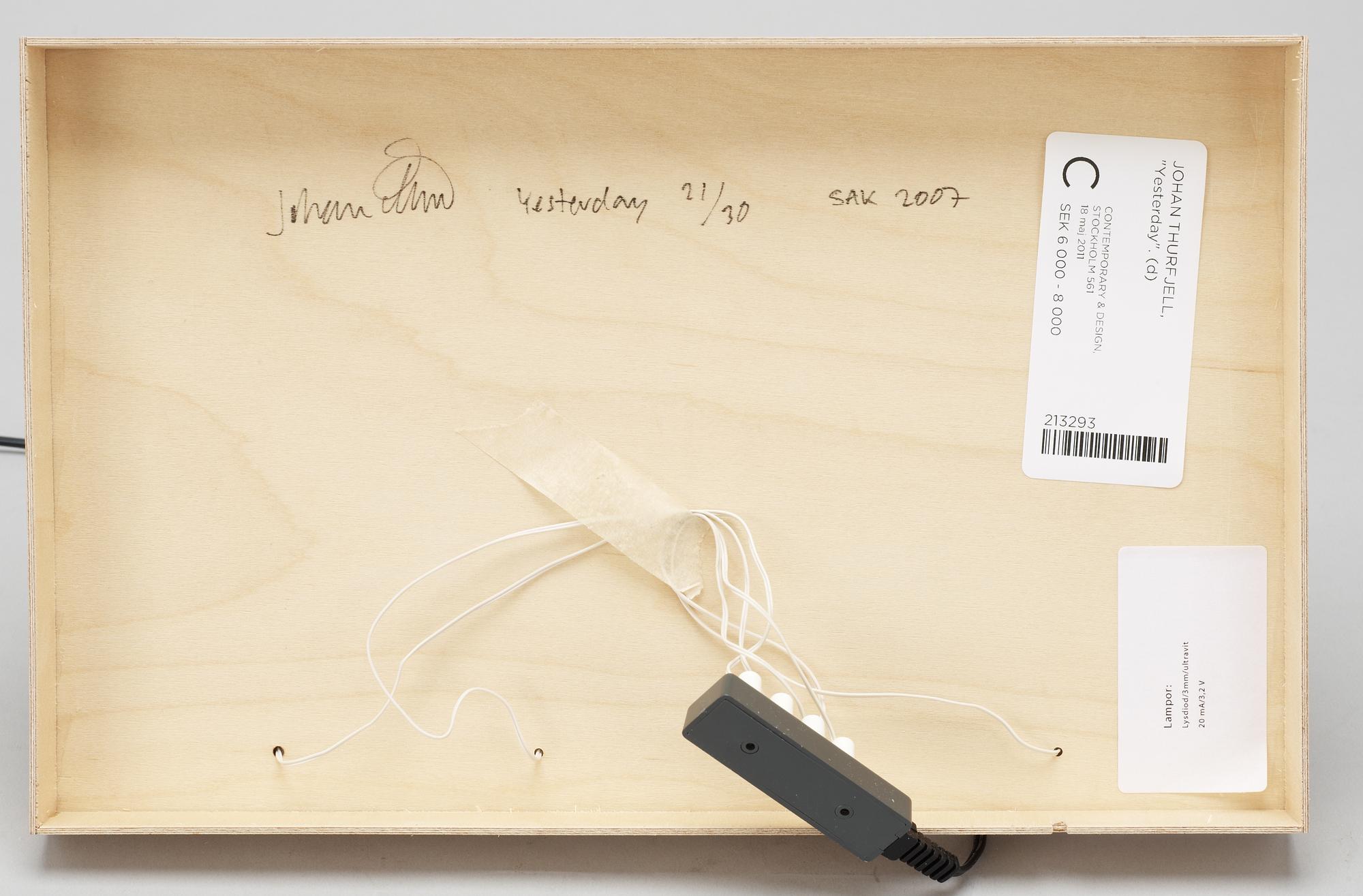 Johan Thurfjell, "Yesterday".