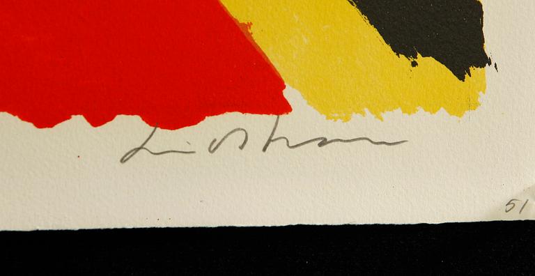 BENGT LINDSTRÖM, färglitografi, sign o numr EA XI/XV.