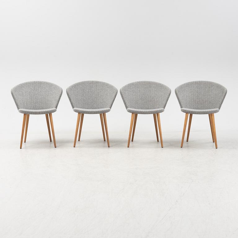 A set of four 'Miss Holly Upholstered' by Jonas Lindvall for Stolab designed 2018.