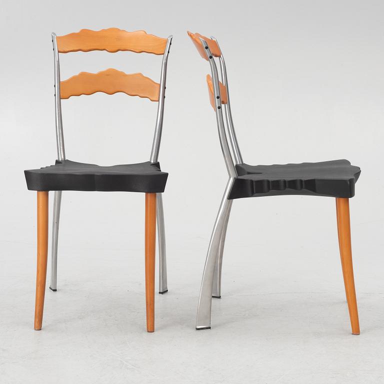 Borek Sipek, six 'Sedlak' chairs, Vitra, 1993.