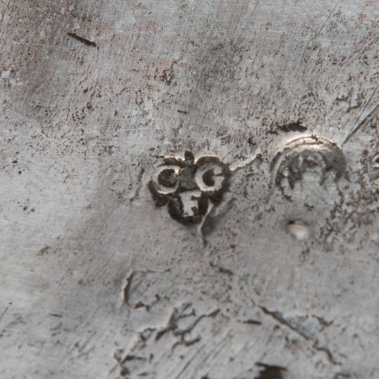SKRIN, silver, Breslau, 1800-talets första hälft. Vikt 391,8 g.