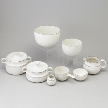 a 112 part "Birka" stoneware service by Stig Lindberg for Gustavsberg.