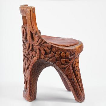 Knut Fjaestad, stabbestol, jugend, Sverige, 1915.