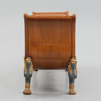 A Swedish Empire daybed, early 19th century.