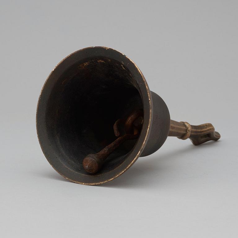 A 16th century, presumably Dutch, bronze bell.