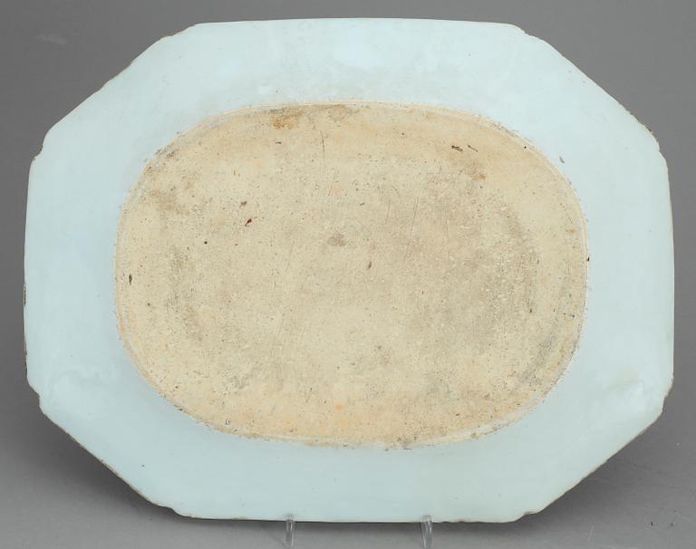 STEKFAT, 2 st, porslin. Kina 1800-tal.