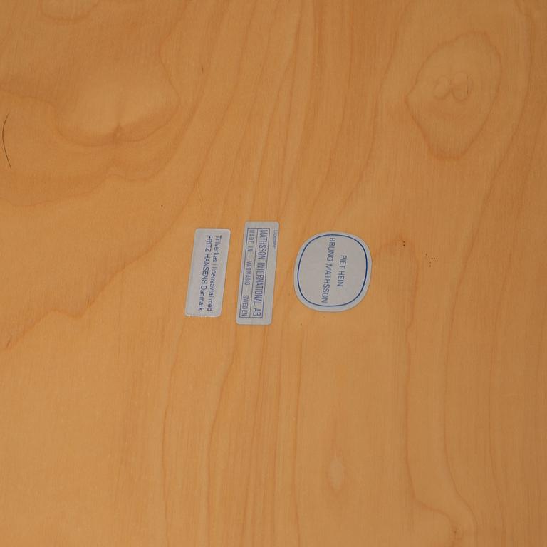 Bruno Mathsson & Piet Hein, a 'Supercirkeln' coffee table, Bruno Mathsson International.