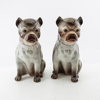 Figurines a pair 20th century porcelain.
